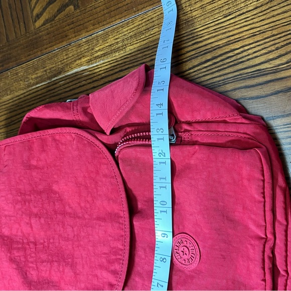 KIPLING MEDIUM SIZED RED BACKPACK. VERY GOOD PRELOVED. - Picture 11 of 15